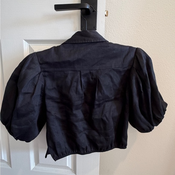 Frame Cropped Button Down - Picture 4 of 5